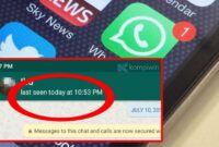 Cara Menonaktifkan Last Seen WhatsApp